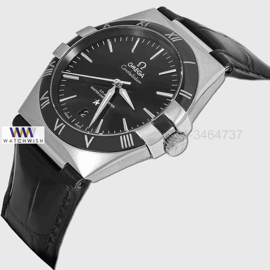 Latest Collection Silver Case With Black Dial Automatic Watch