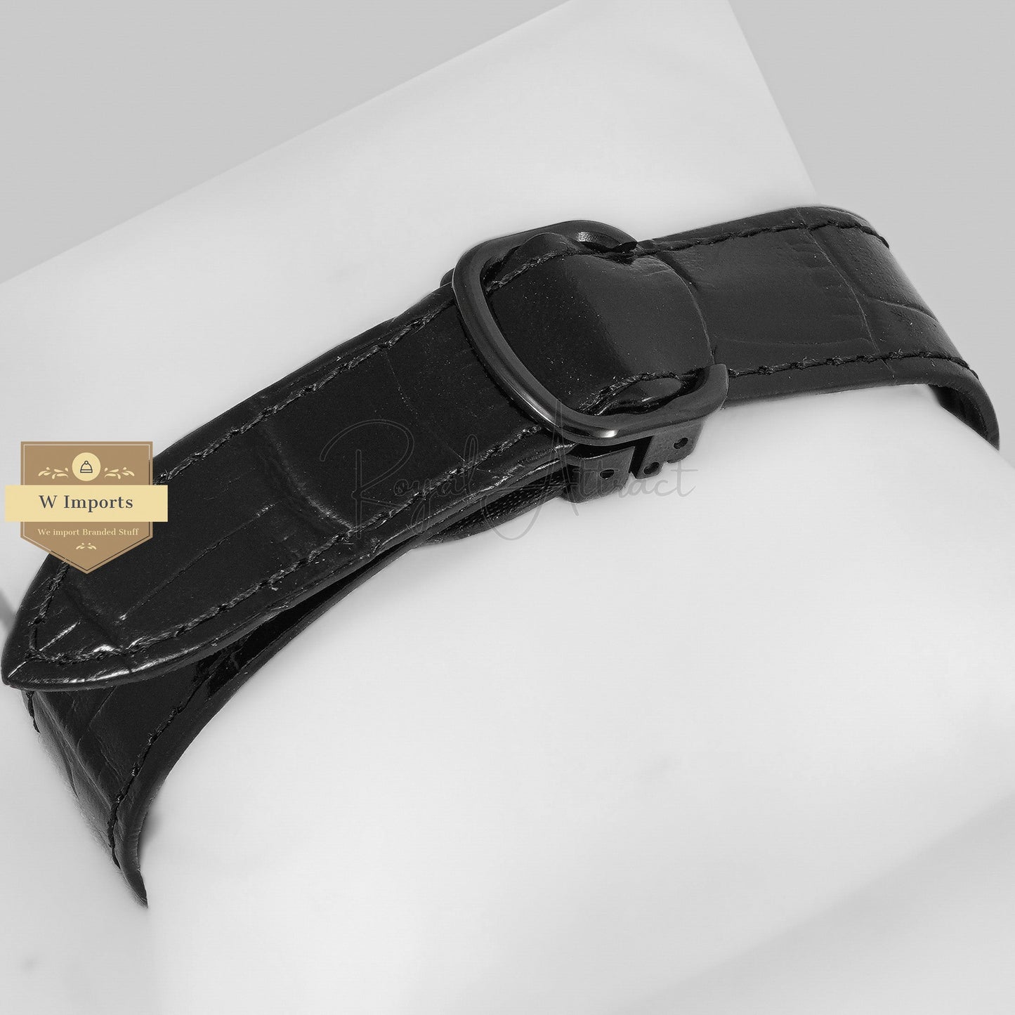 Latest Collection Chronograph All Black Case With Dial Strap Watch
