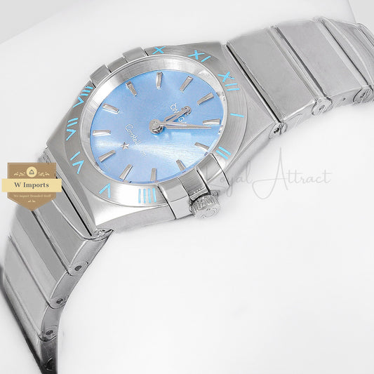 Latest Collection Silver With Blue Dial Ladies Watch