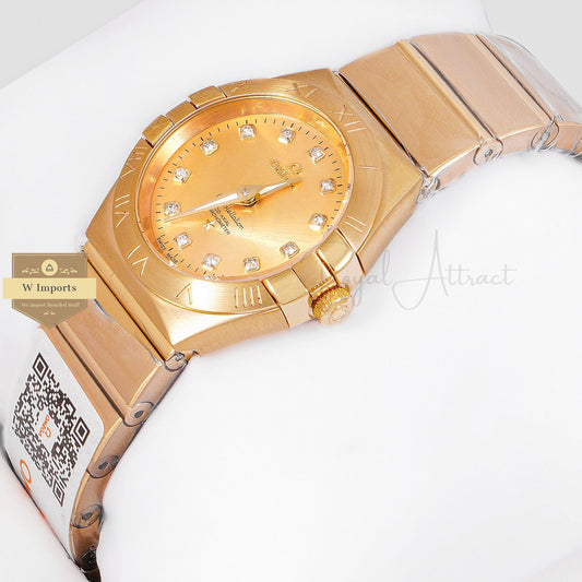 Latest Collection All Yellow Gold With Dial Ladies Watch