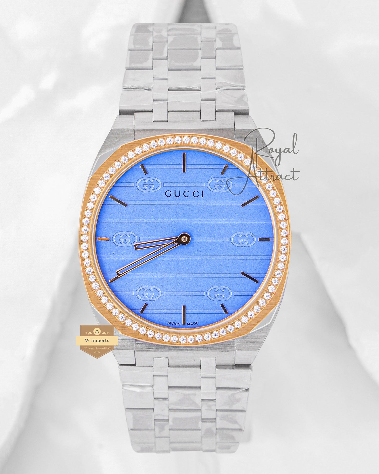 Latest Collection Silver Chain With Tiffany Blue Dial Chain Watch