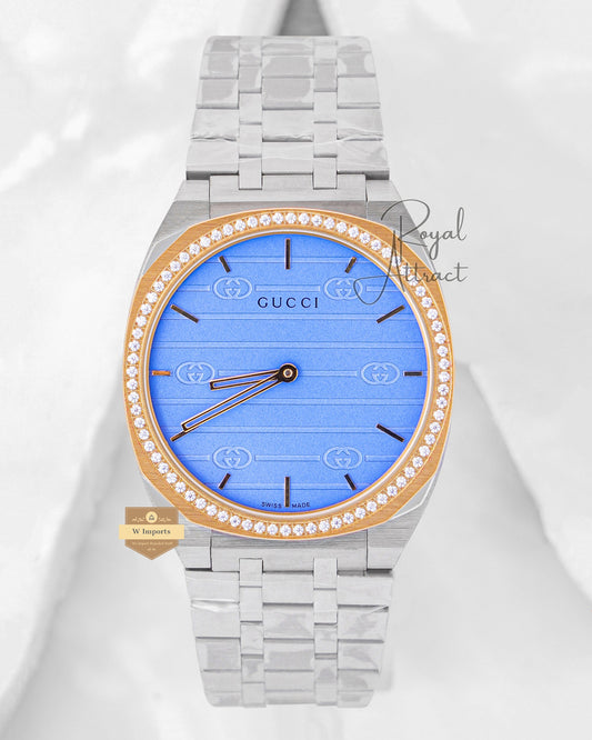 Latest Collection Silver Chain With Tiffany Blue Dial Chain Watch