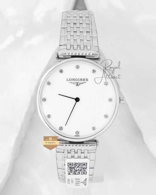 Latest Collection Silver With White Dial Slim Watch For Men