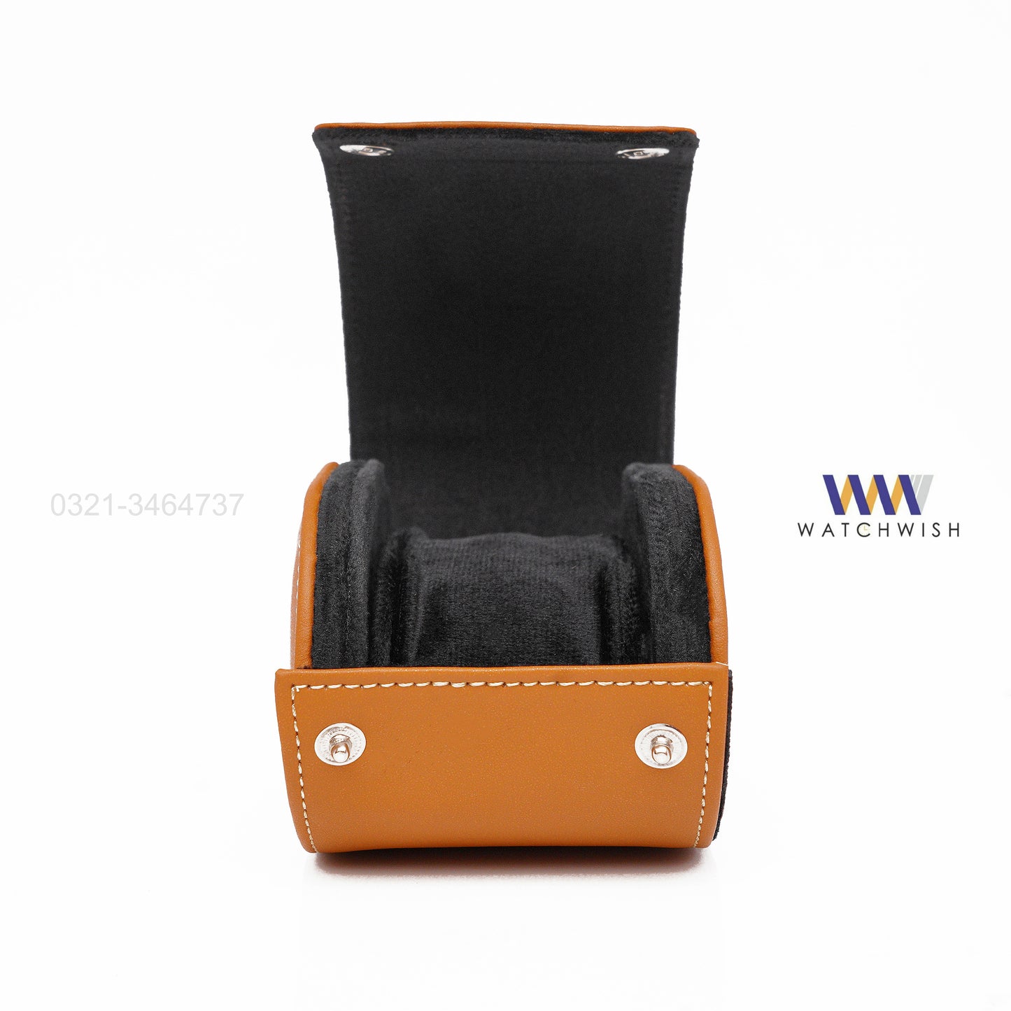 Luxury Brown Leather Watch Box