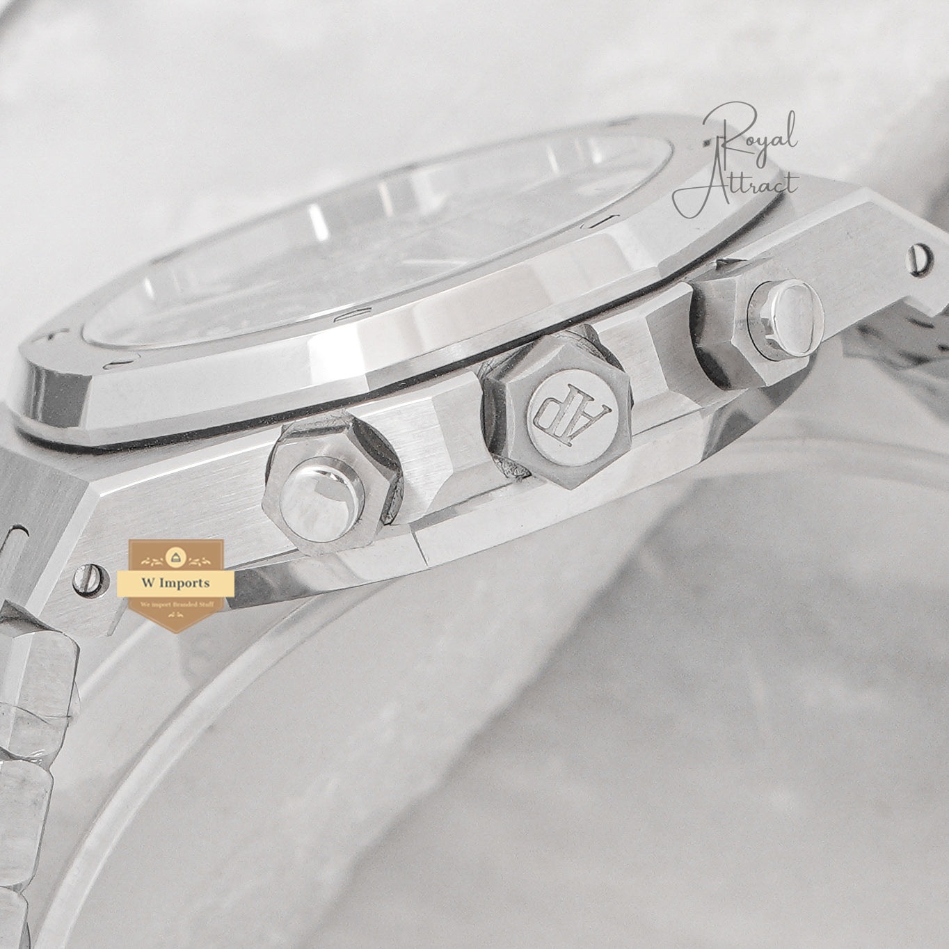 Latest Collection Chronograph Silver Premium With Black Dial Automatic Watch