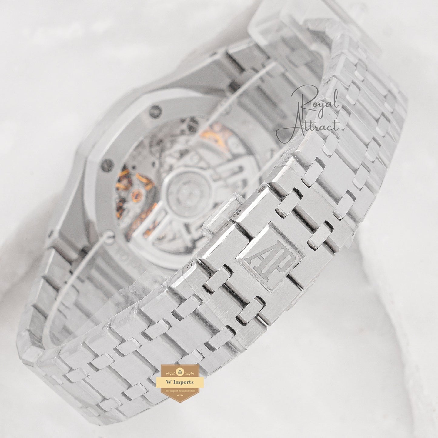 Latest Collection Silver Premium With Black Dial Ppf Made Automatic Watch