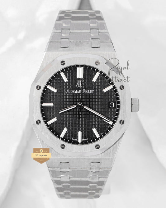 Latest Collection Silver Premium With Black Dial Ppf Made Automatic Watch