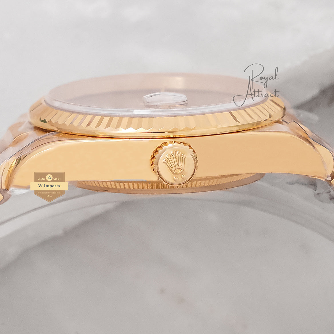 Latest Collection 36 Yellow Gold With Black dial Automatic Watch Gs Made