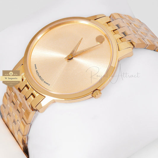 Latest Collection All Yellow Gold With Dial chain watch