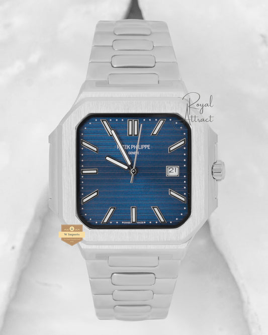 New Arrival Silver With Blue Dial Automatic Watch