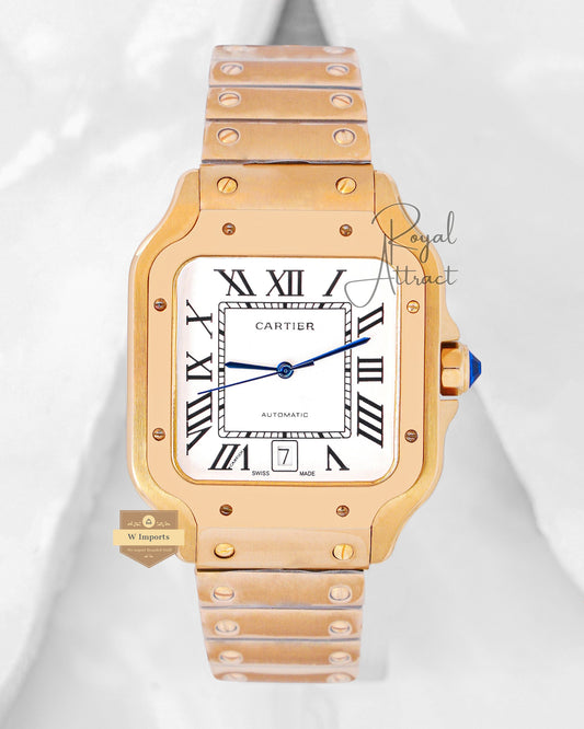 Latest Collection Yellow Gold With White Dial Automatic Watch