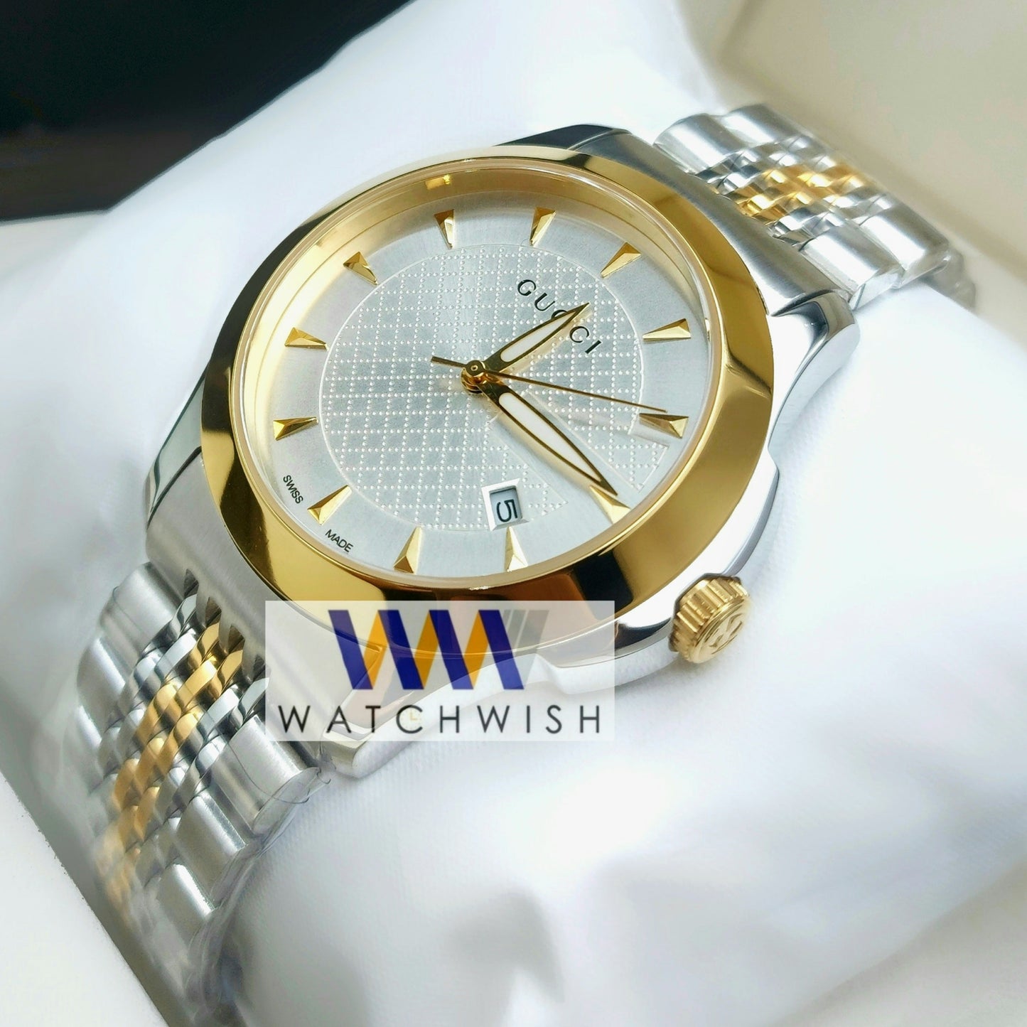 New Collection Two Tone With Silver Dial Watch