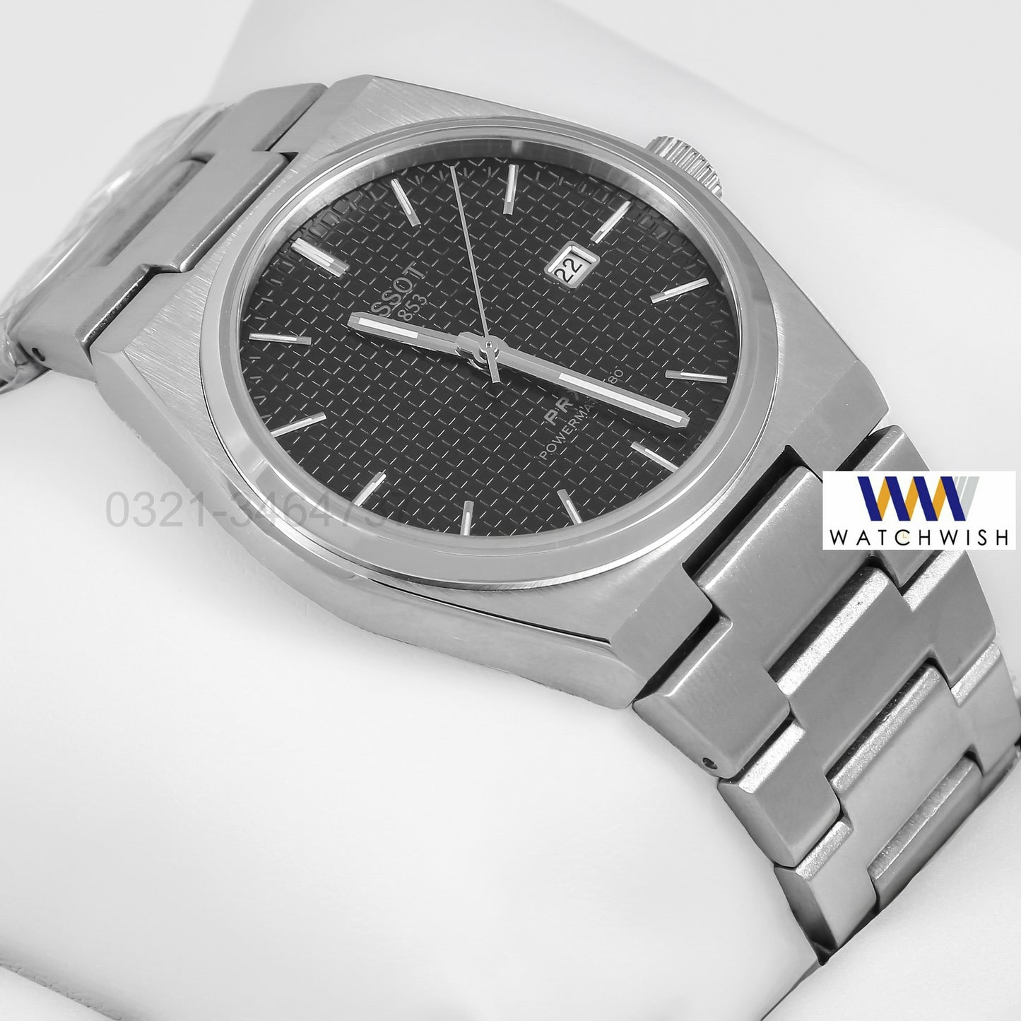 Latest Collection PRX Silver With Black Dial Stainless Steel Automatic Watch