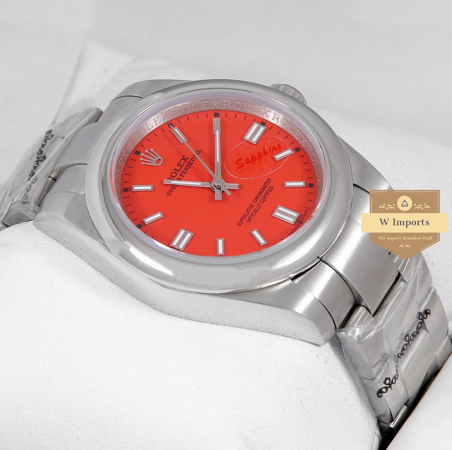 Latest Collection 41 Silver With Red Dial Automatic Watch ZR Factory