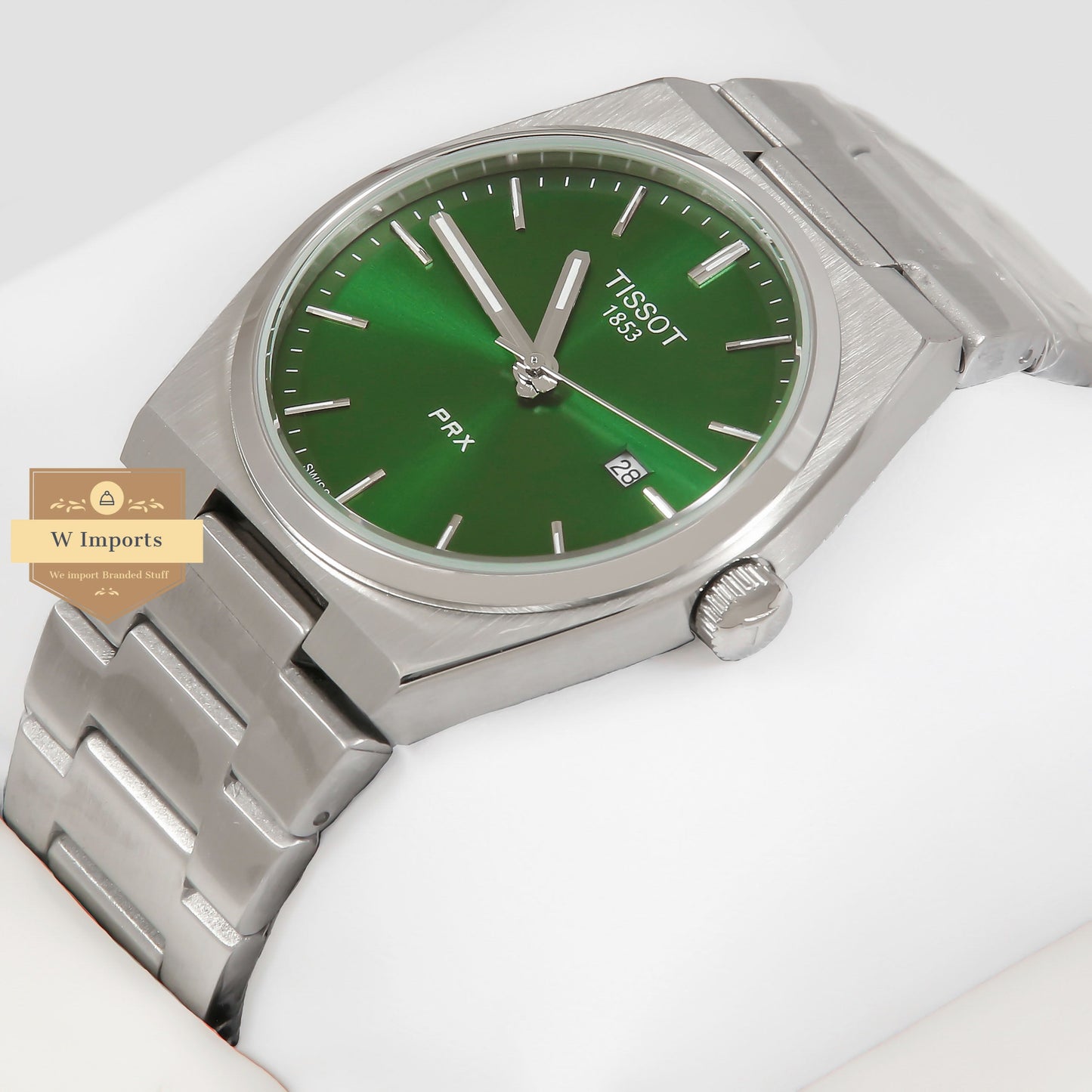 Latest Collection PRX All Silver With Green Dial Watch