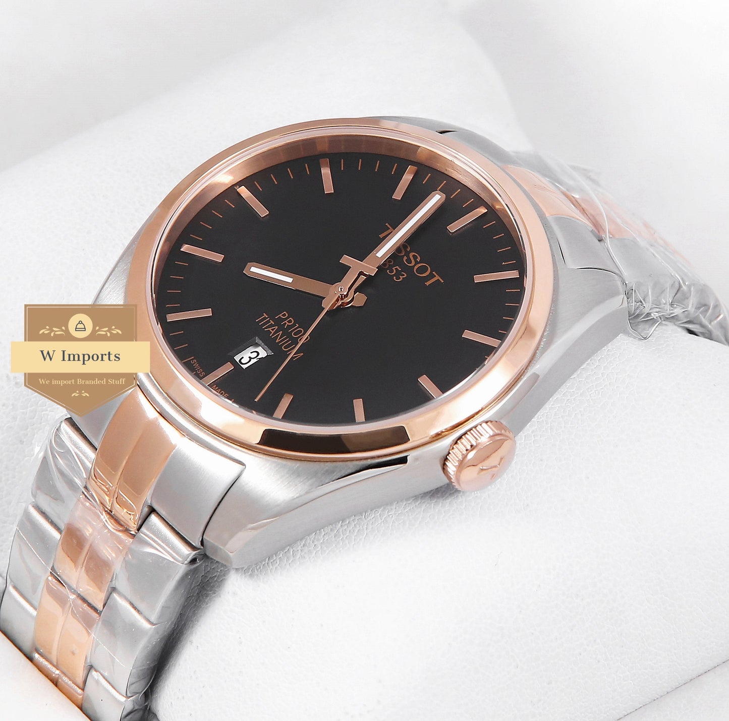 Latest Collection PR100 Titanium Two Tone Rose Gold With Black Dial