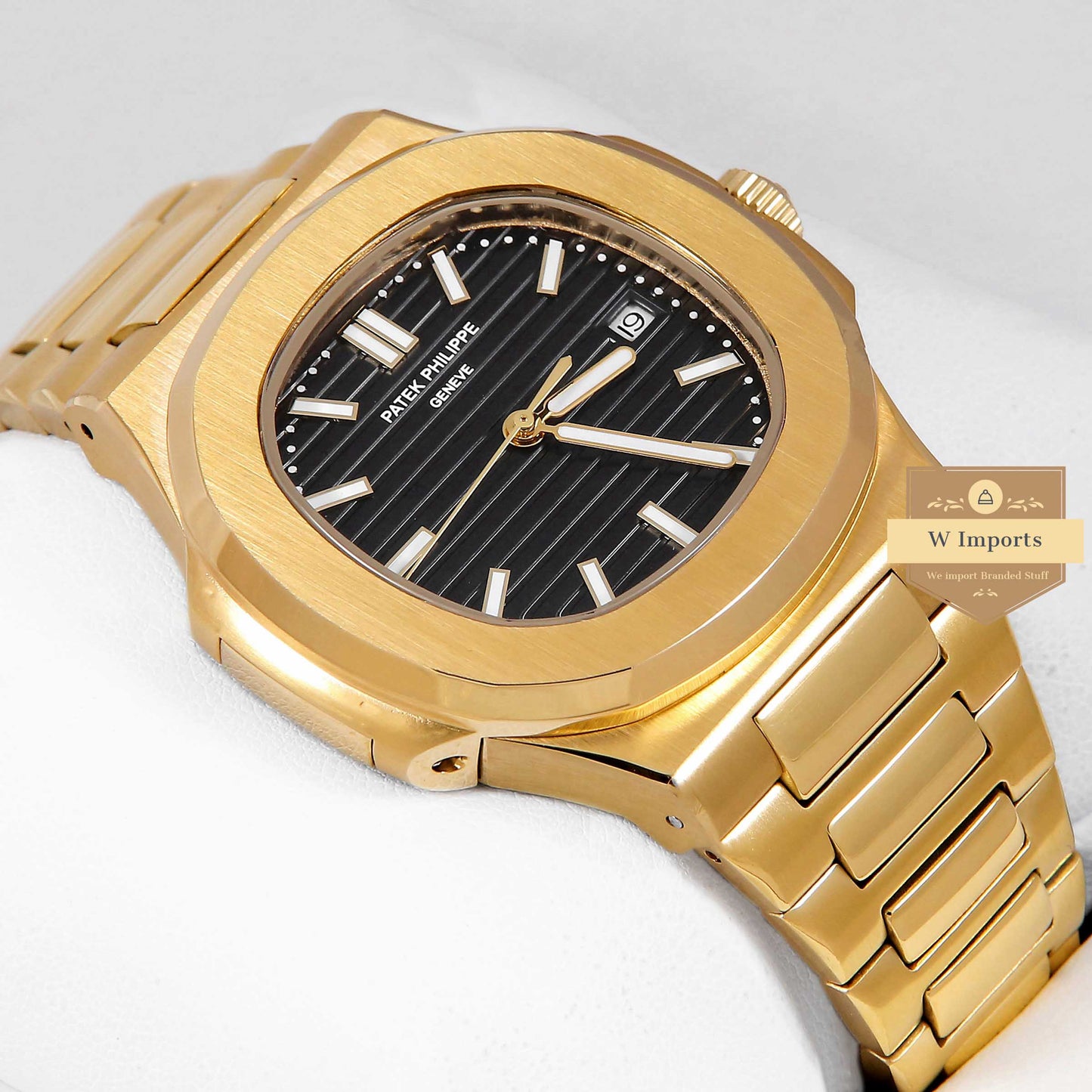 Latest Collection Yellow Gold With Black Dial Automatic Watch
