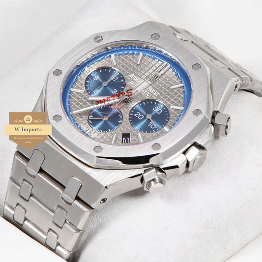 Latest Collection Chronograph Silver With Grey Dial
