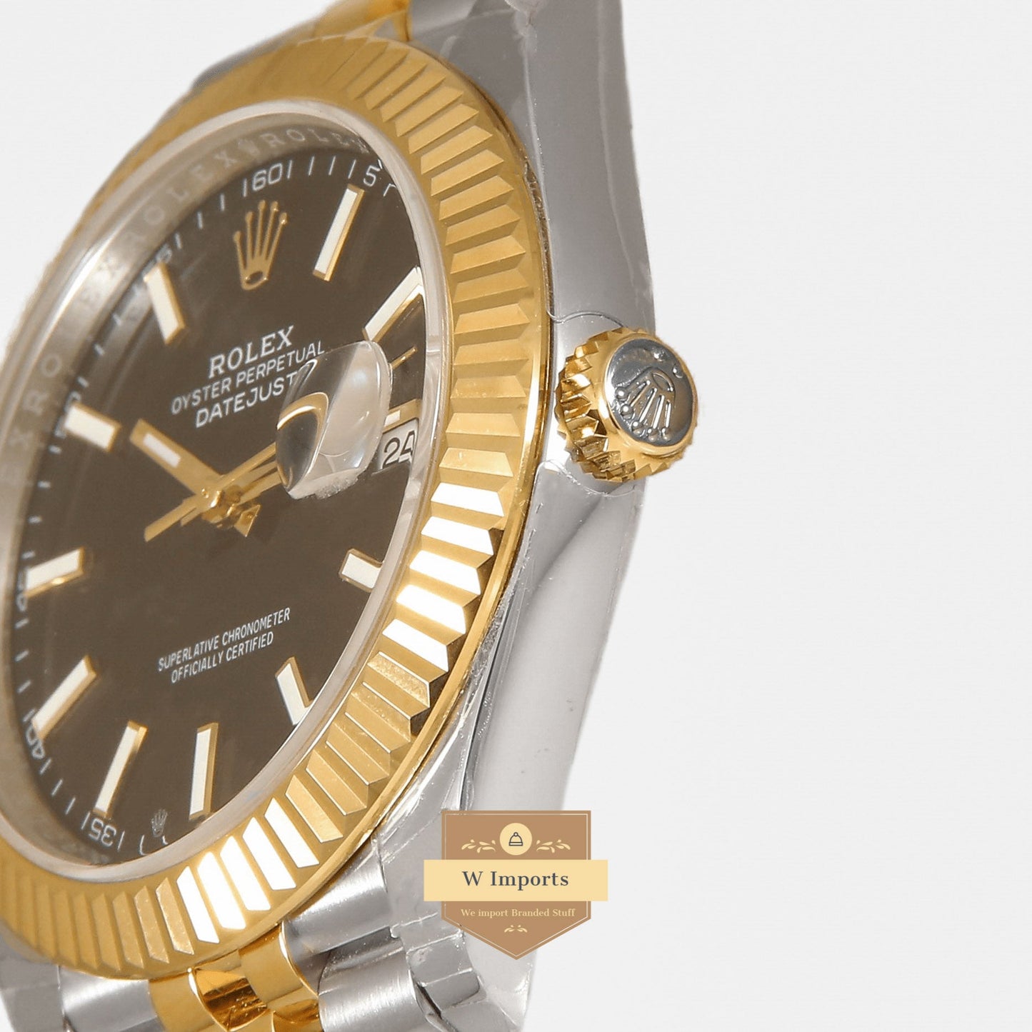 Latest Collection 41 Two Tone Yellow Gold With Black Dial Automatic Watch EW Made