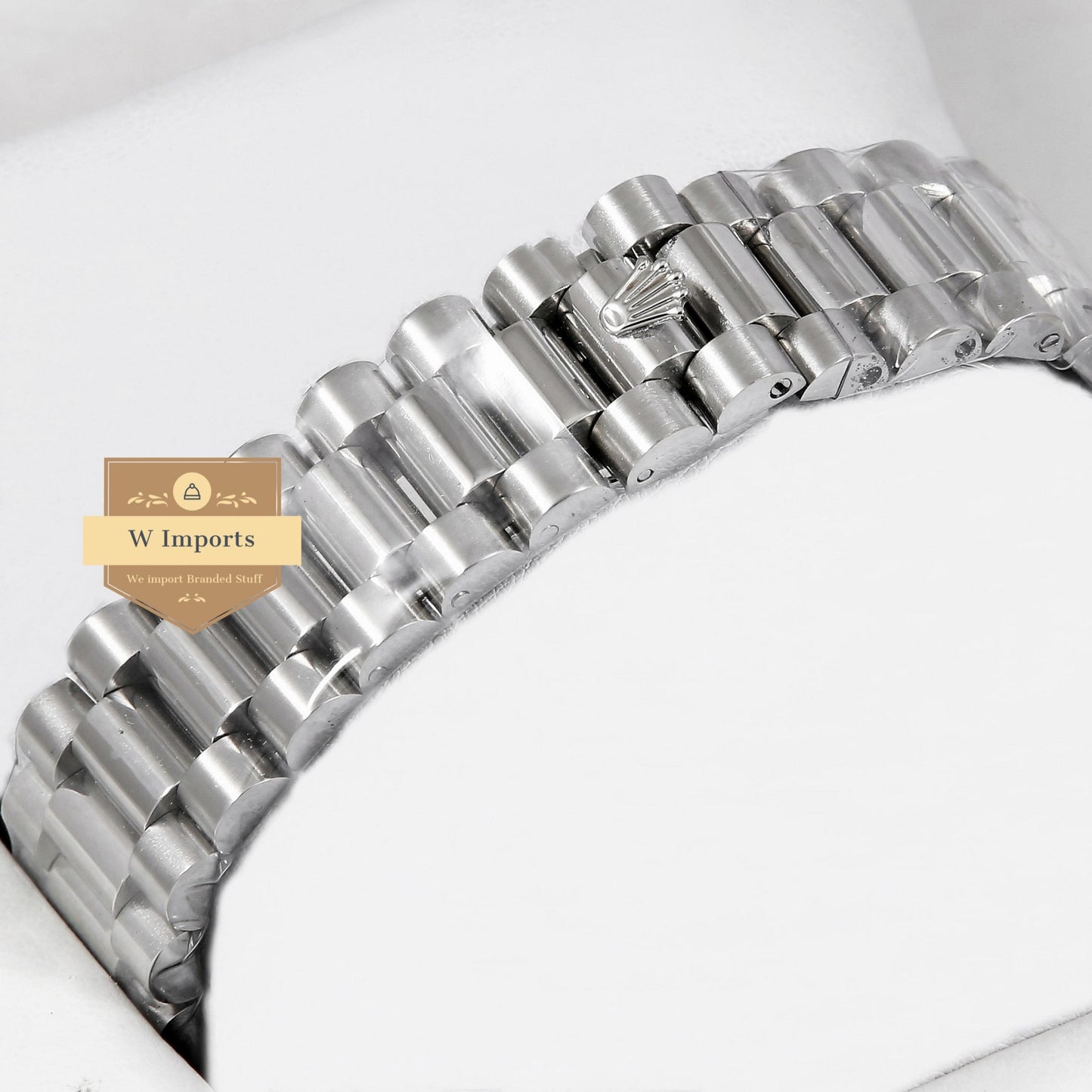 Latest Collection 40 All Silver With Stone Bezel & White Dial Automatic Watch ZR Factory