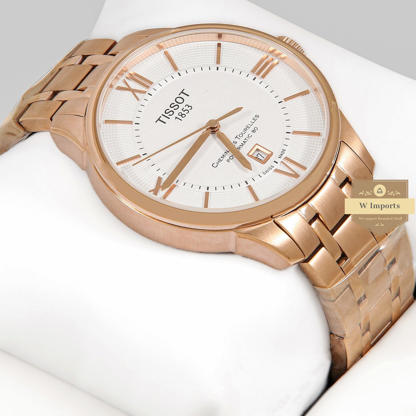 Latest Tourelles Collection 80 Rose Gold With White Dial