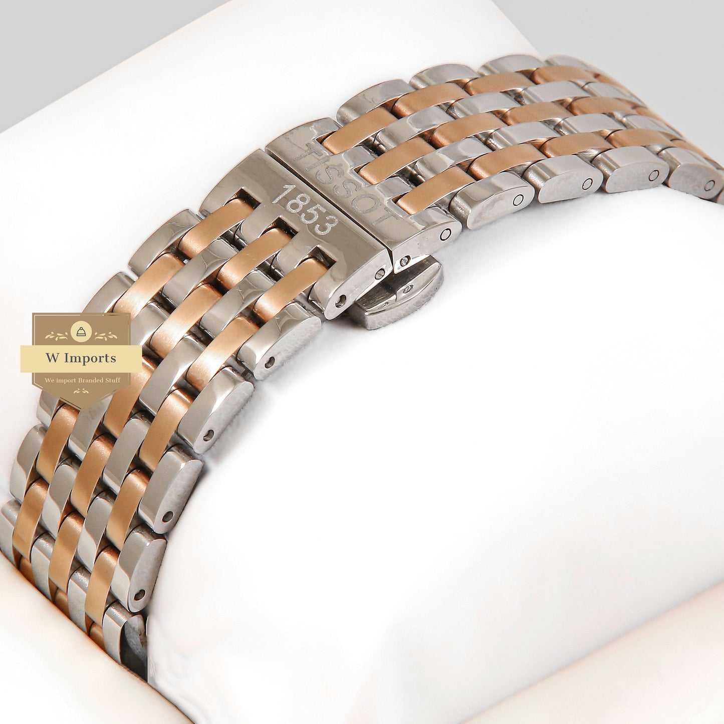 Latest Collection Two Tone Rose Gold With White Dial