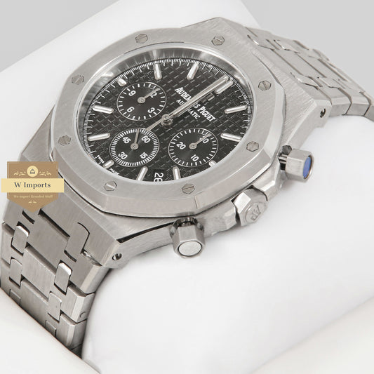 Latest Collection Chronograph Silver With Black Dial