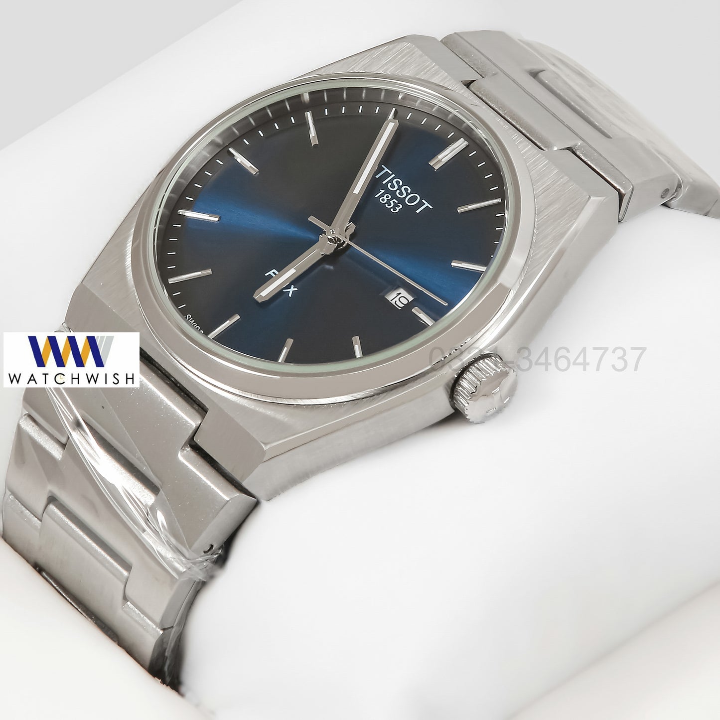 Latest Collection PRX Silver With Blue Dial Chain Watch