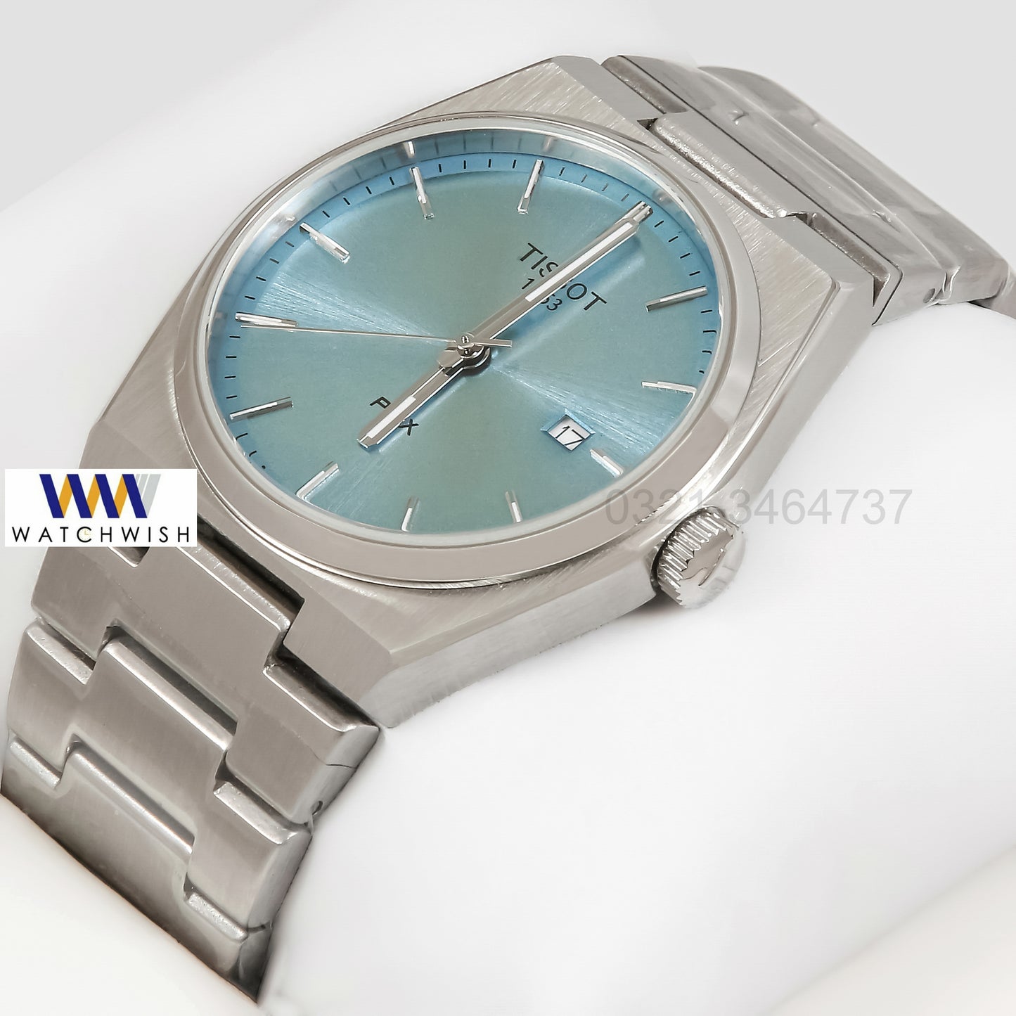 Latest Collection PRX Silver With Blue Dial Chain Watch