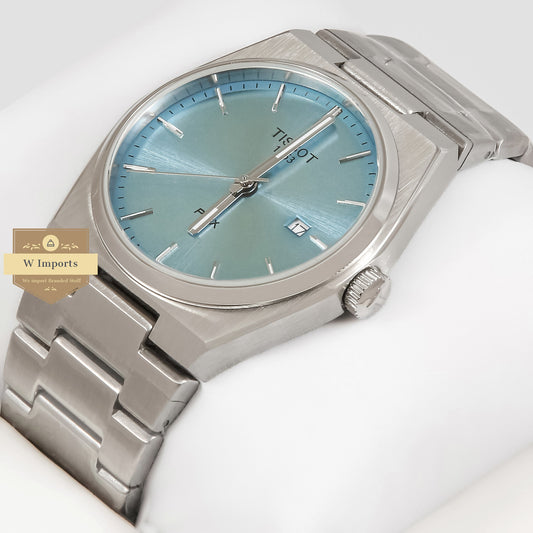 Latest Collection PRX Silver With Blue Dial Chain Watch