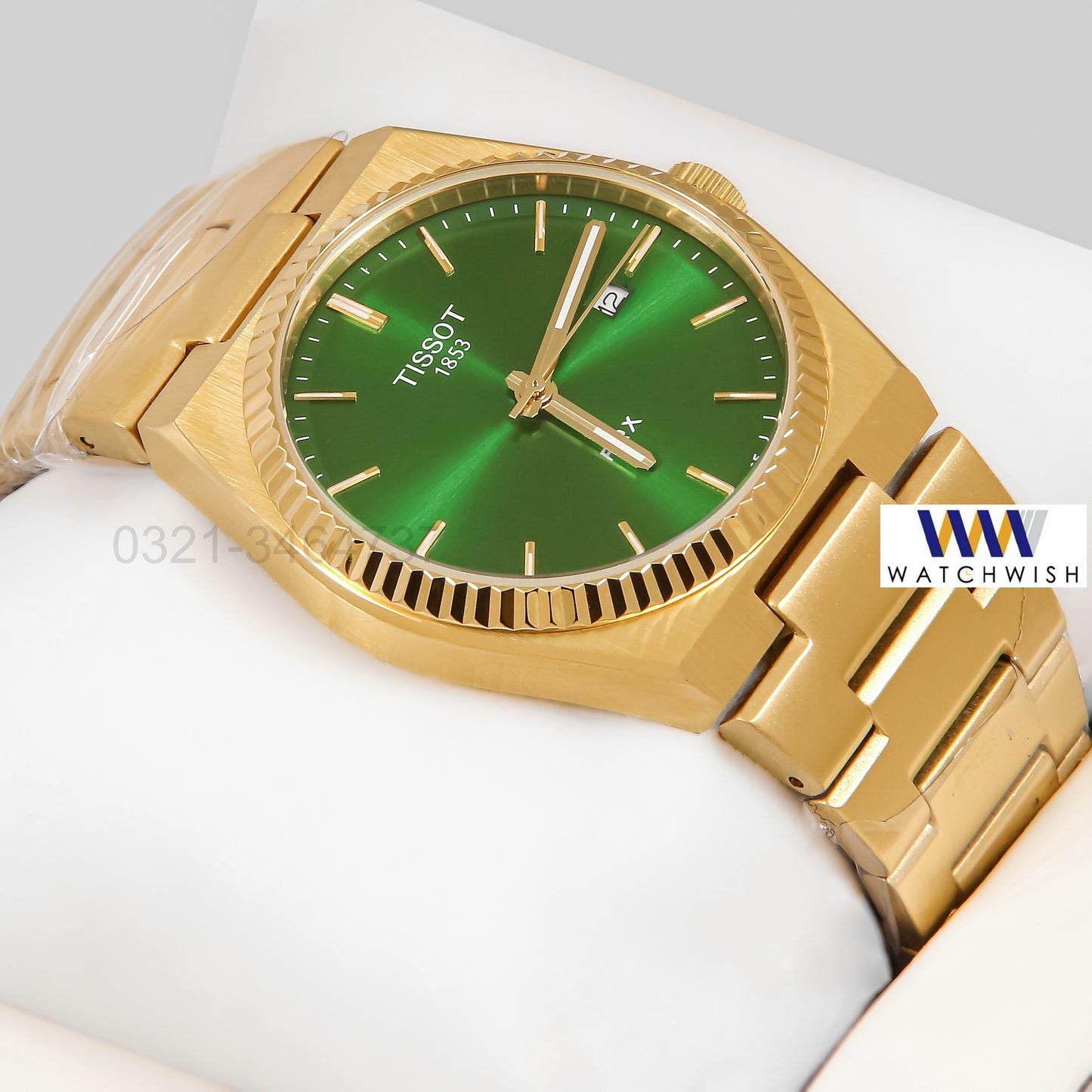 Latest Collection PRX Yellow Gold With Green Dial Watch