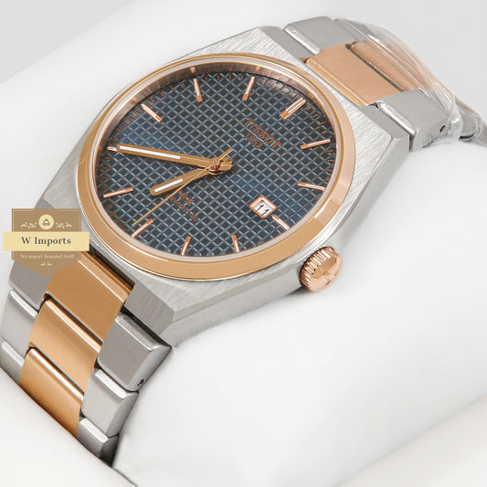 LATEST COLLECTION PRX TWO TONE ROSE GOLD WITH BLUE  DIAL WATCH