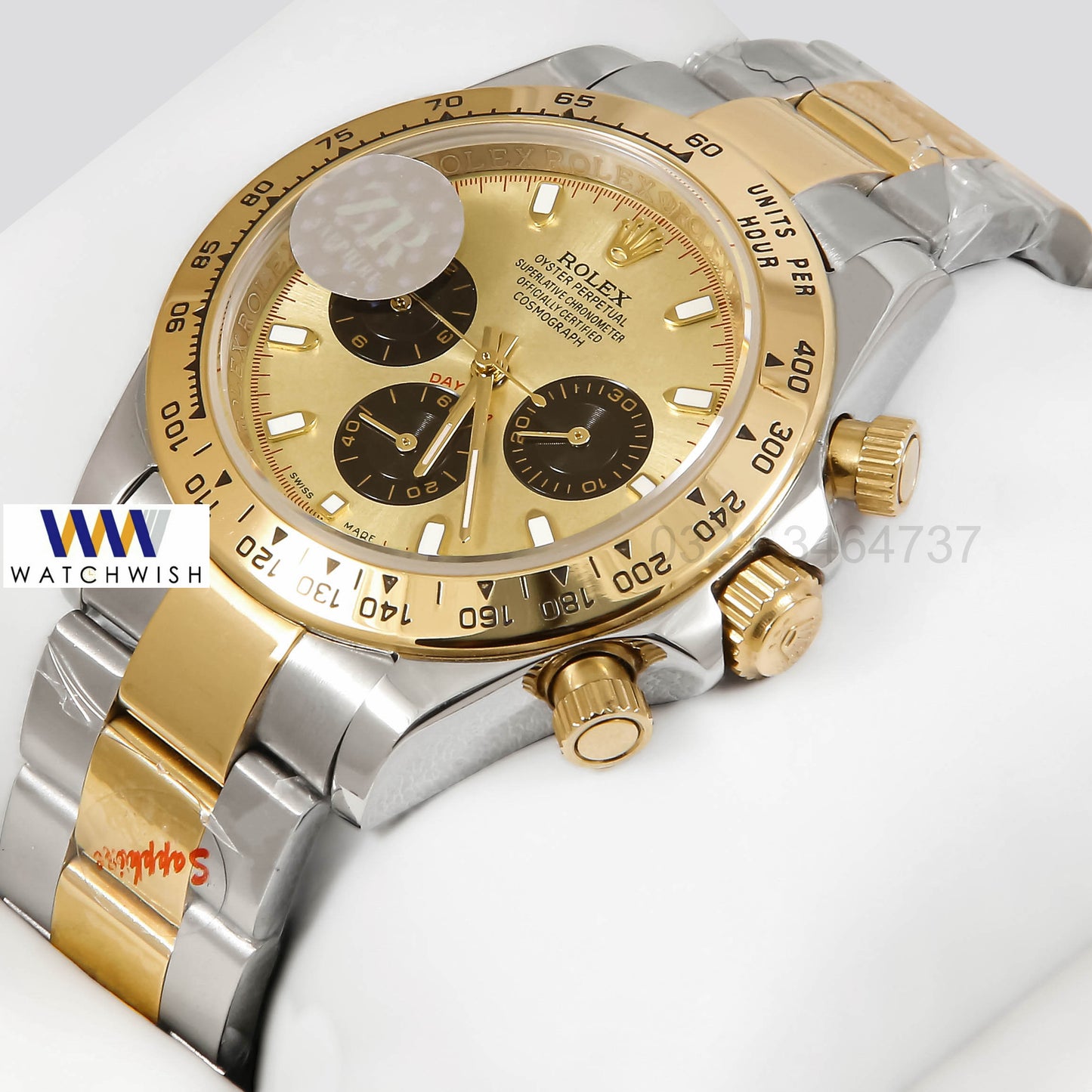 NEW COLLECTION CHRONOGRAPH 40 TWO TONE YELLOW GOLD WITH DIAL ZR FACTORY