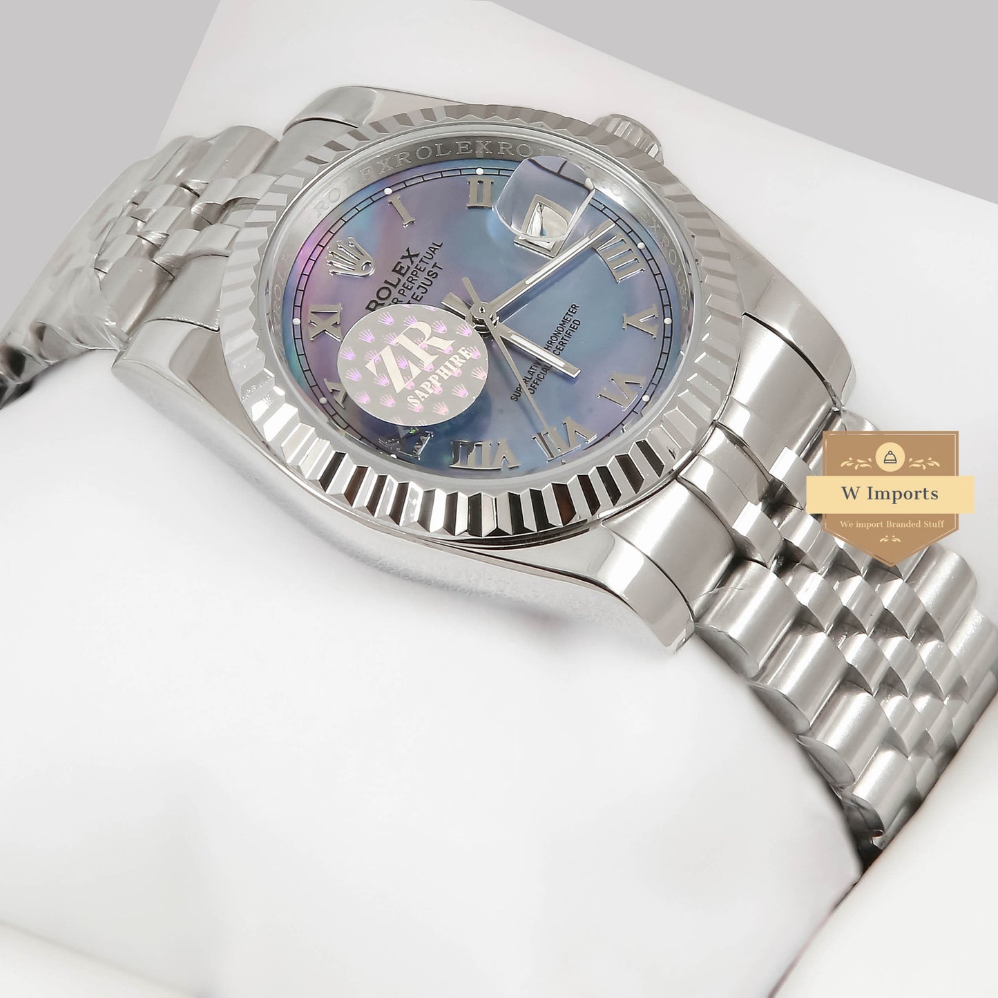 LATEST COLLECTION 36 SILVER WITH GALAXY DIAL AUTOMATIC WATCH ZR FACTORY