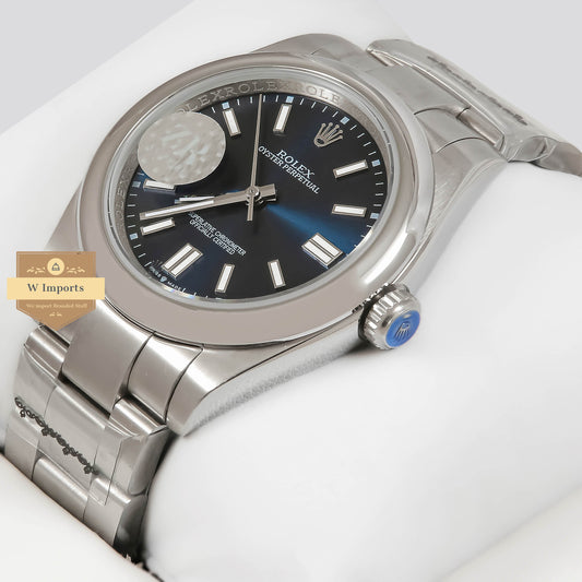 LATEST COLLECTION 41 SILVER WITH BLUE DIAL AUTOMATIC WATCH ZR FACTORY