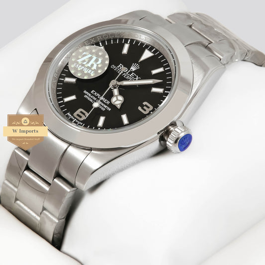 LATEST COLLECTION 41 SILVER WITH BLACK DIAL AUTOMATIC WATCH ZR FACTORY