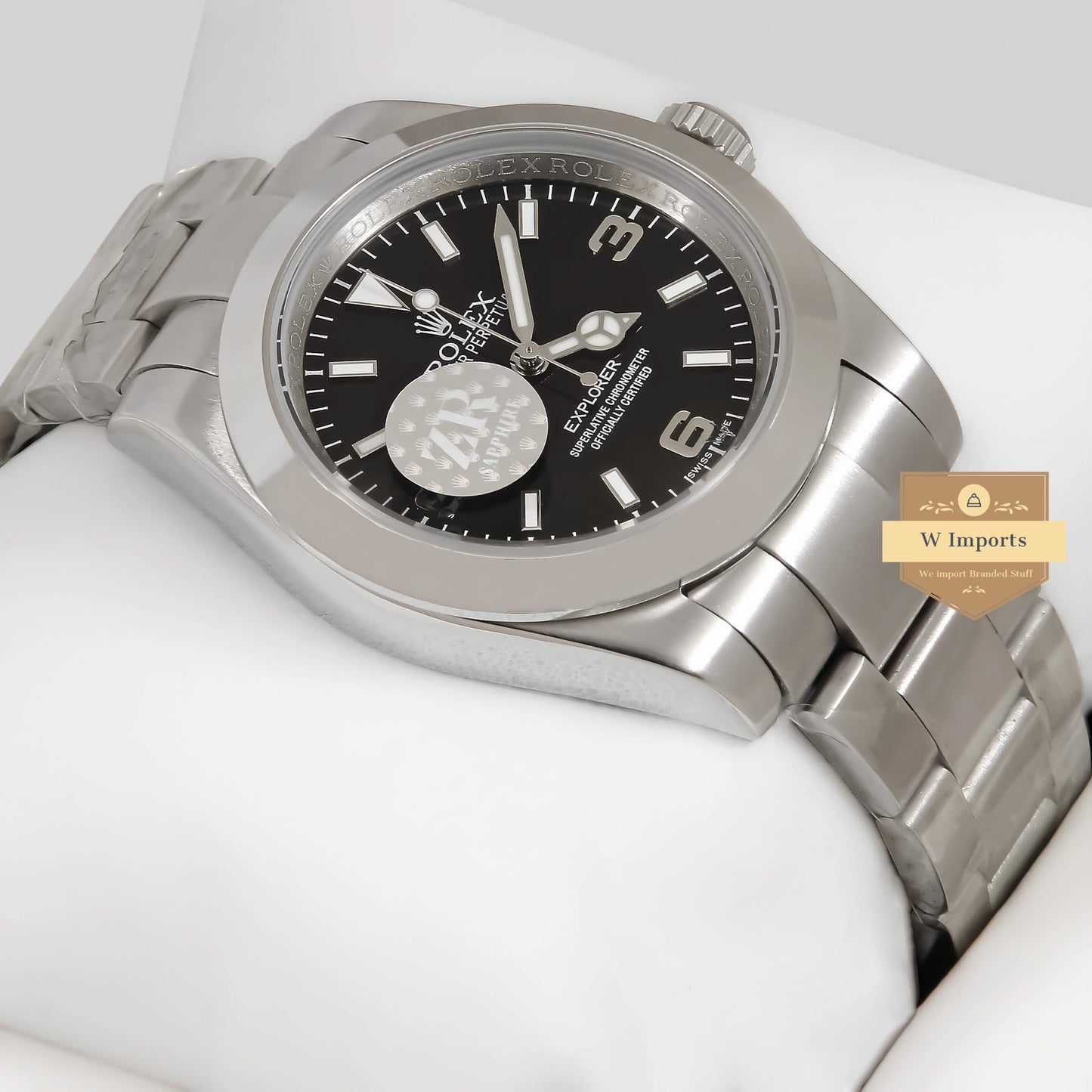 LATEST COLLECTION 41 SILVER WITH BLACK DIAL AUTOMATIC WATCH ZR FACTORY