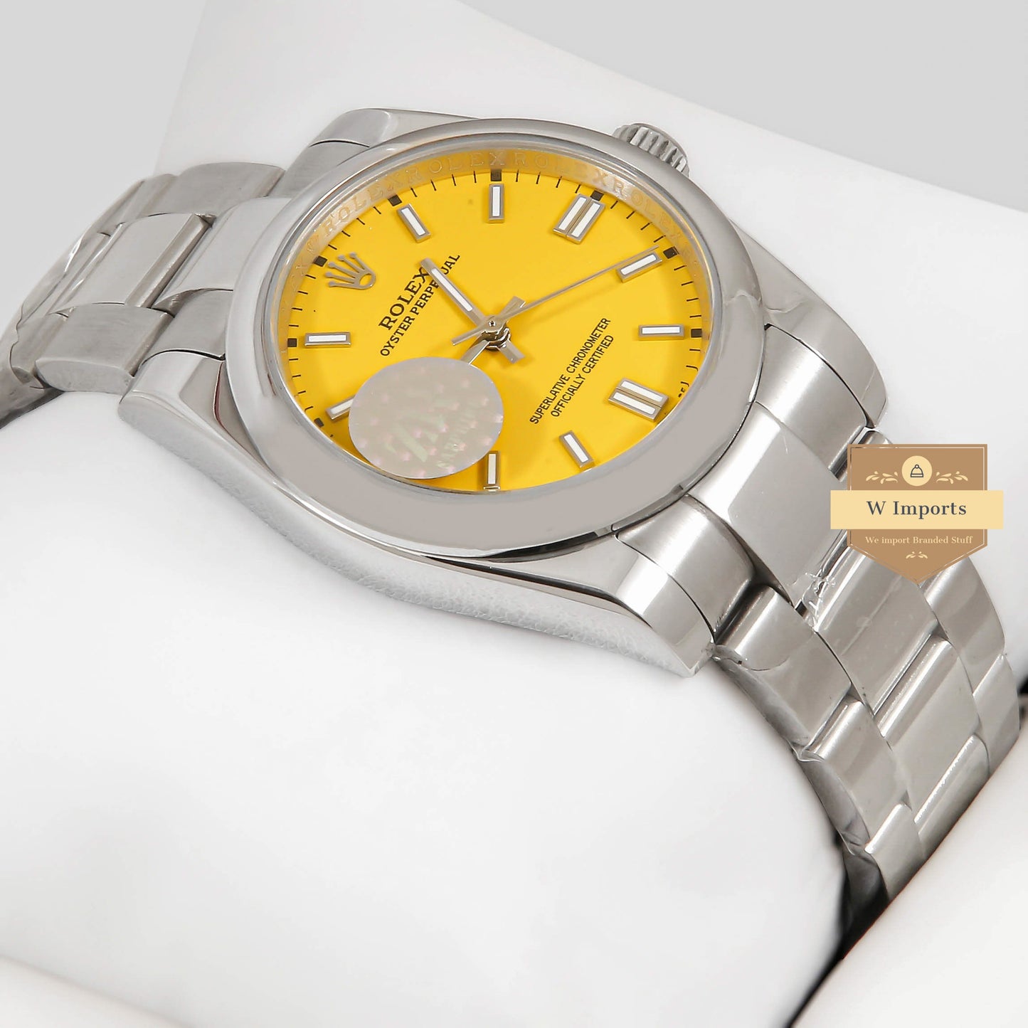 LATEST COLLECTION 36 SILVER WITH YELLOW DIAL AUTOMATIC WATCH ZR FACTORY