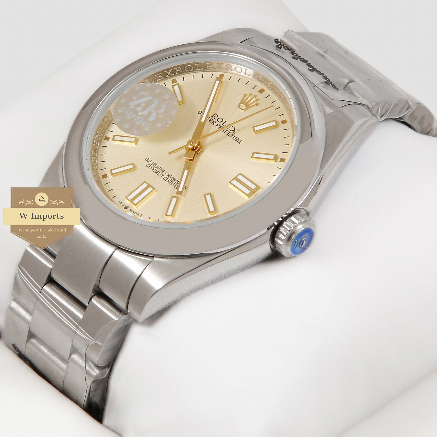 LATEST COLLECTION SILVER WITH CREAM DIAL AUTOMATIC WATCH ZR FACTORY