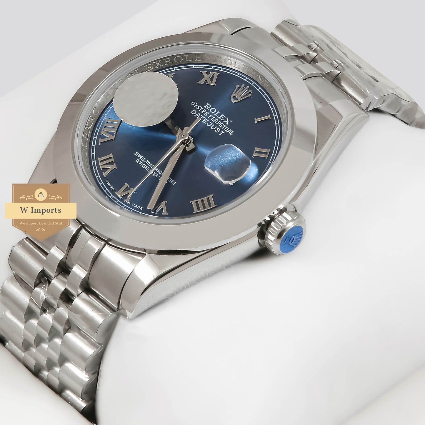 LATEST COLLECTION 41 SIVLER WITH BLUE DIAL ROMAN INDEX AUTOMATIC WATCH ZR FACTORY