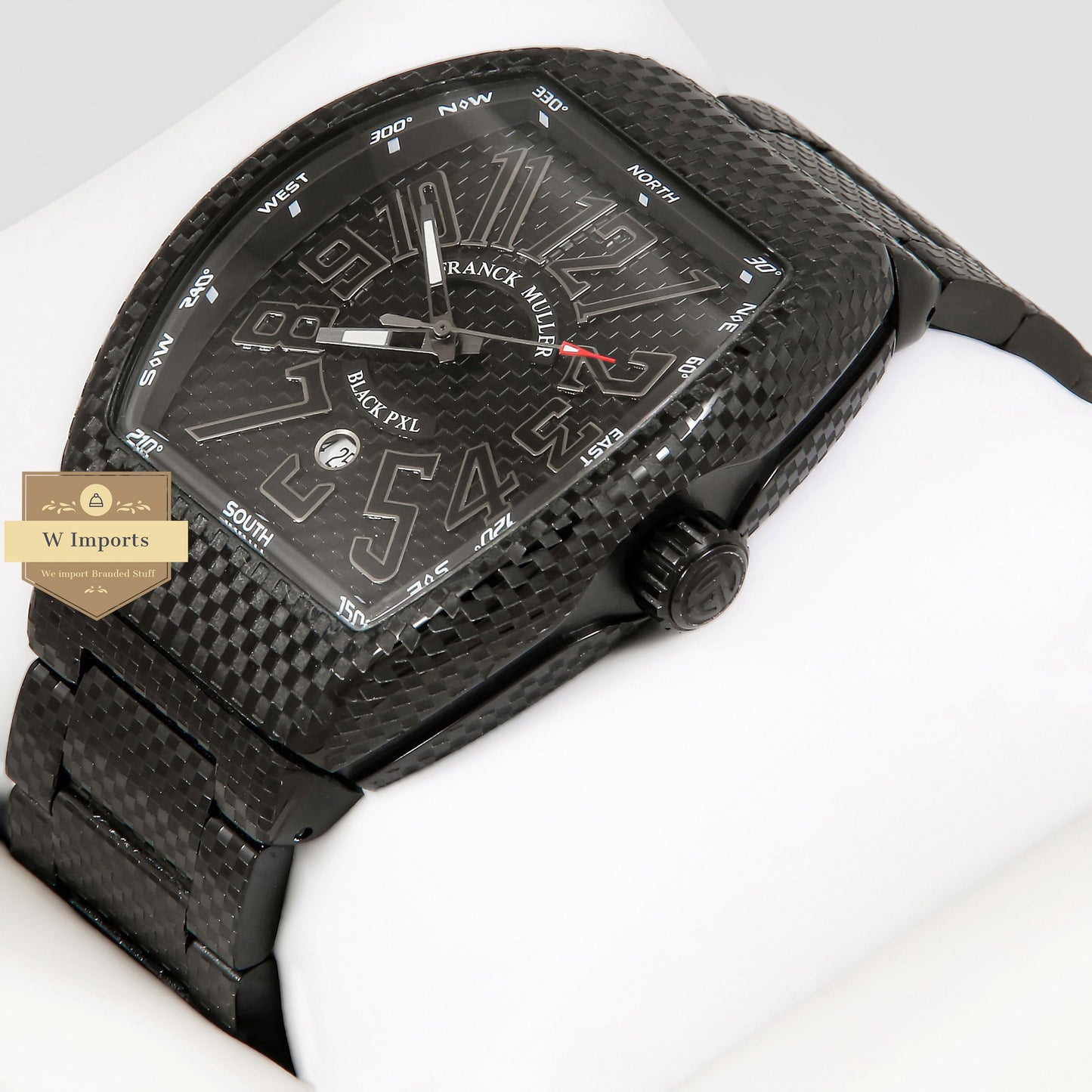 LATEST COLLECTION CHRONOGRAPH ALL BLACK WITH DIAL CHAIN WATCH