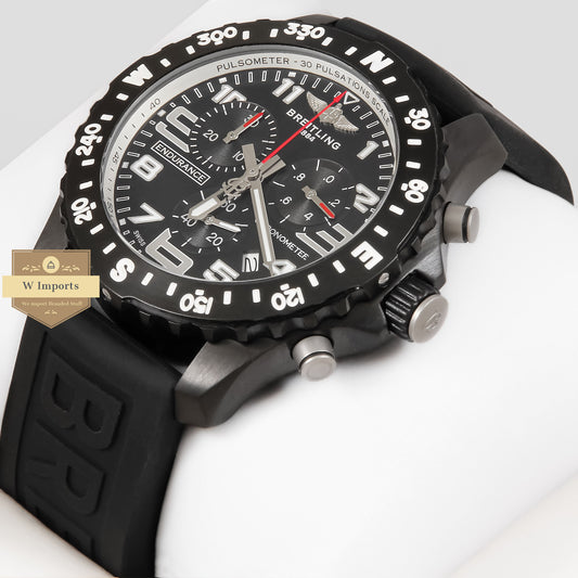LATEST COLLECTION CHRONGRAPH ALL BLACK WITH RUBBER STRAP