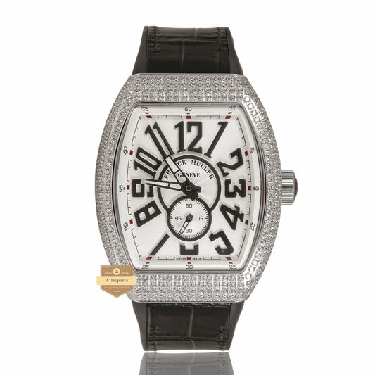 LATEST COLLECTION SILVER  STONE CASE WITH WHITE DIAL AND BLACK  PVC STRAP