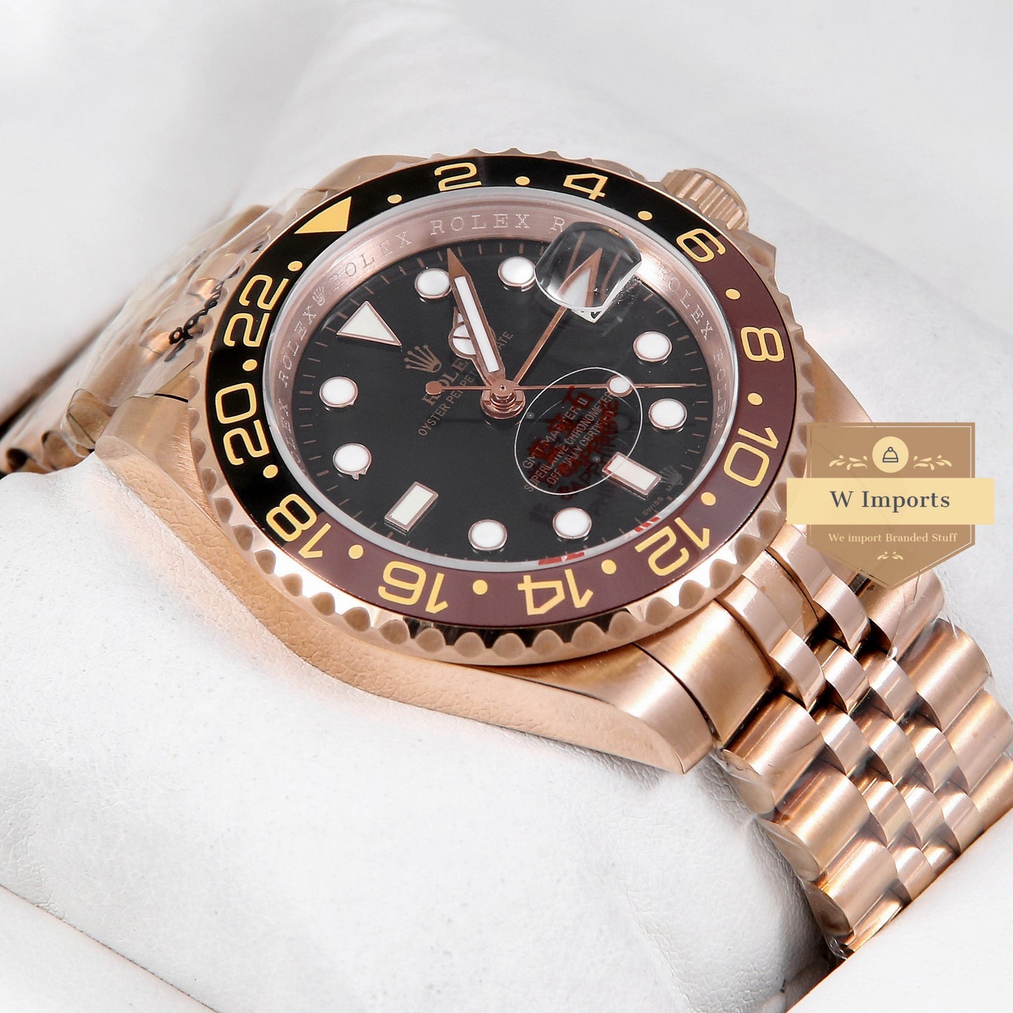 Latest Collection GMT 40 All Rose Gold With Black Dial ZR Factory