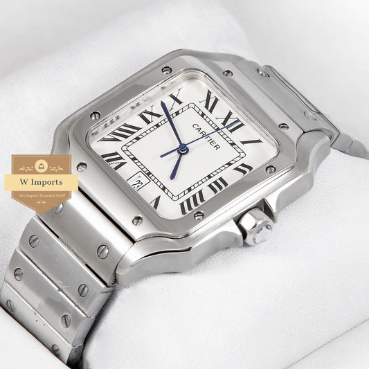 Latest Collection Silver Stainless Steel With White Dial