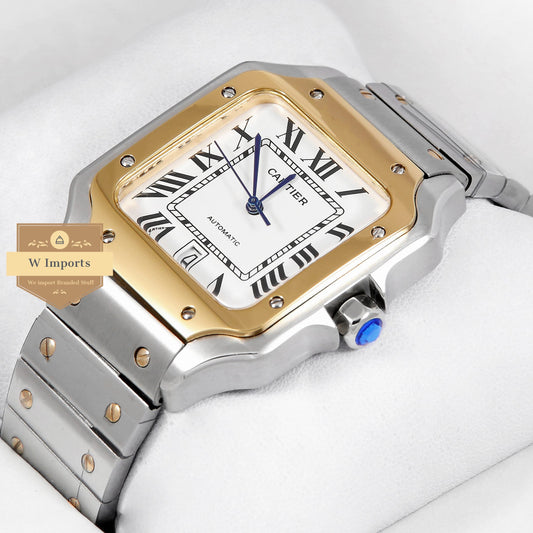 New Collection Dual Tone Gold With White Dial Automatic Watch