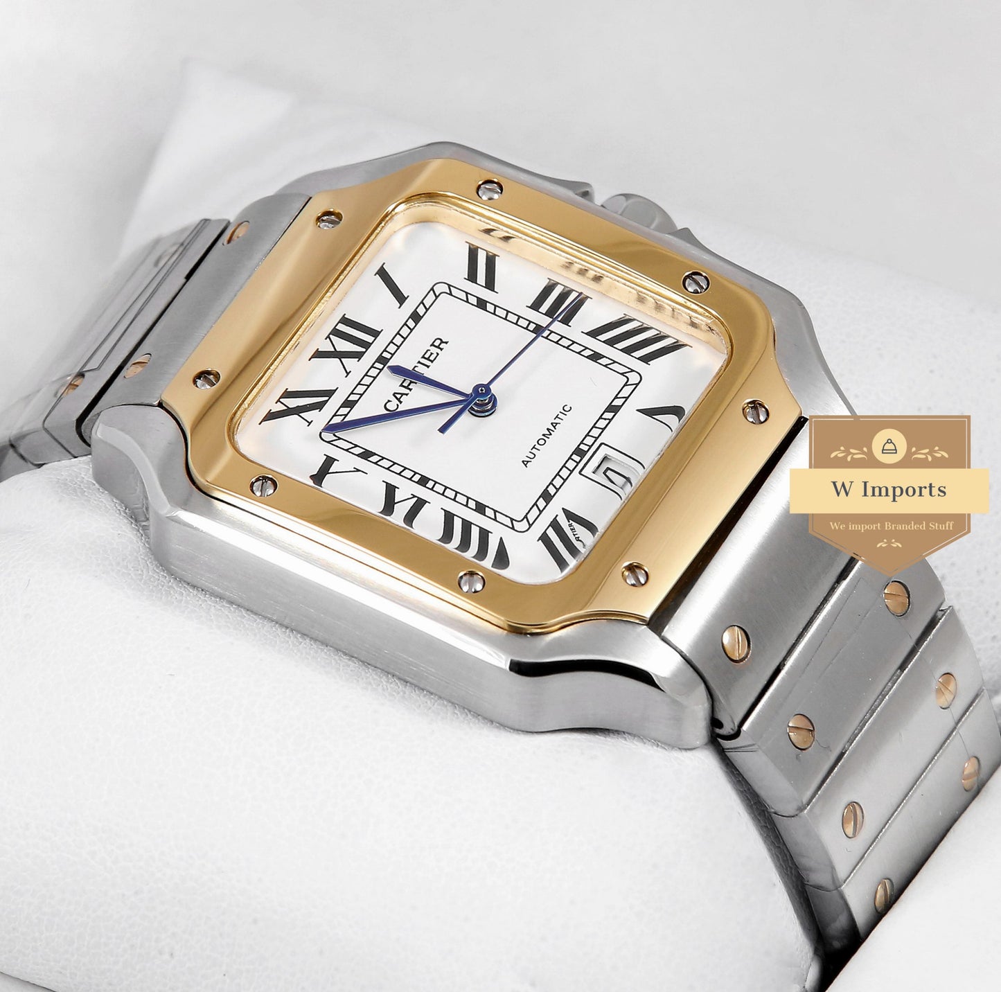 New Collection Dual Tone Gold With White Dial Automatic Watch