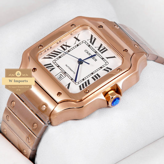 Latest Collection Rose Gold With White Dial Automatic Watch