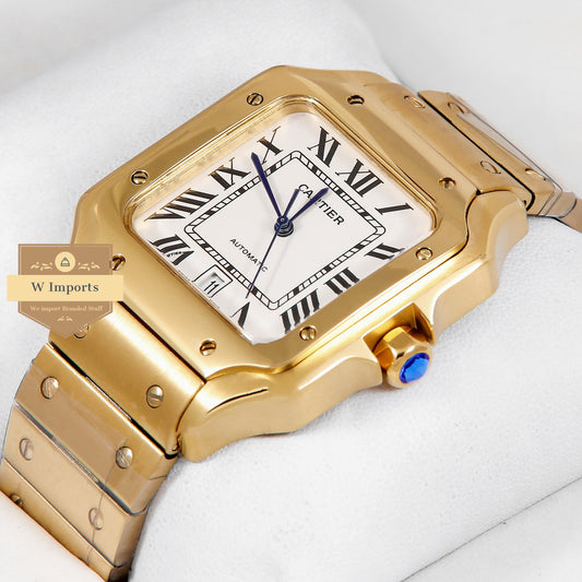Latest Collection Yellow Gold With White Dial Automatic Watch