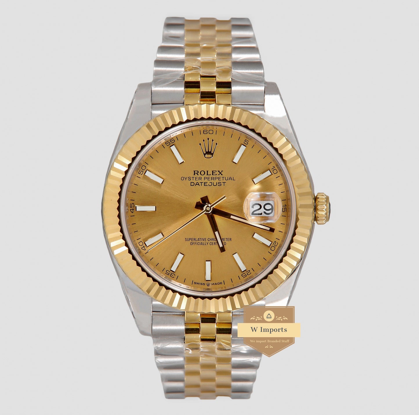 Latest Collection 41 Two Tone Yellow Gold With Dial Automatic Watch EW Made INDEX